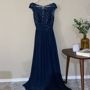 Navy blue formal dress